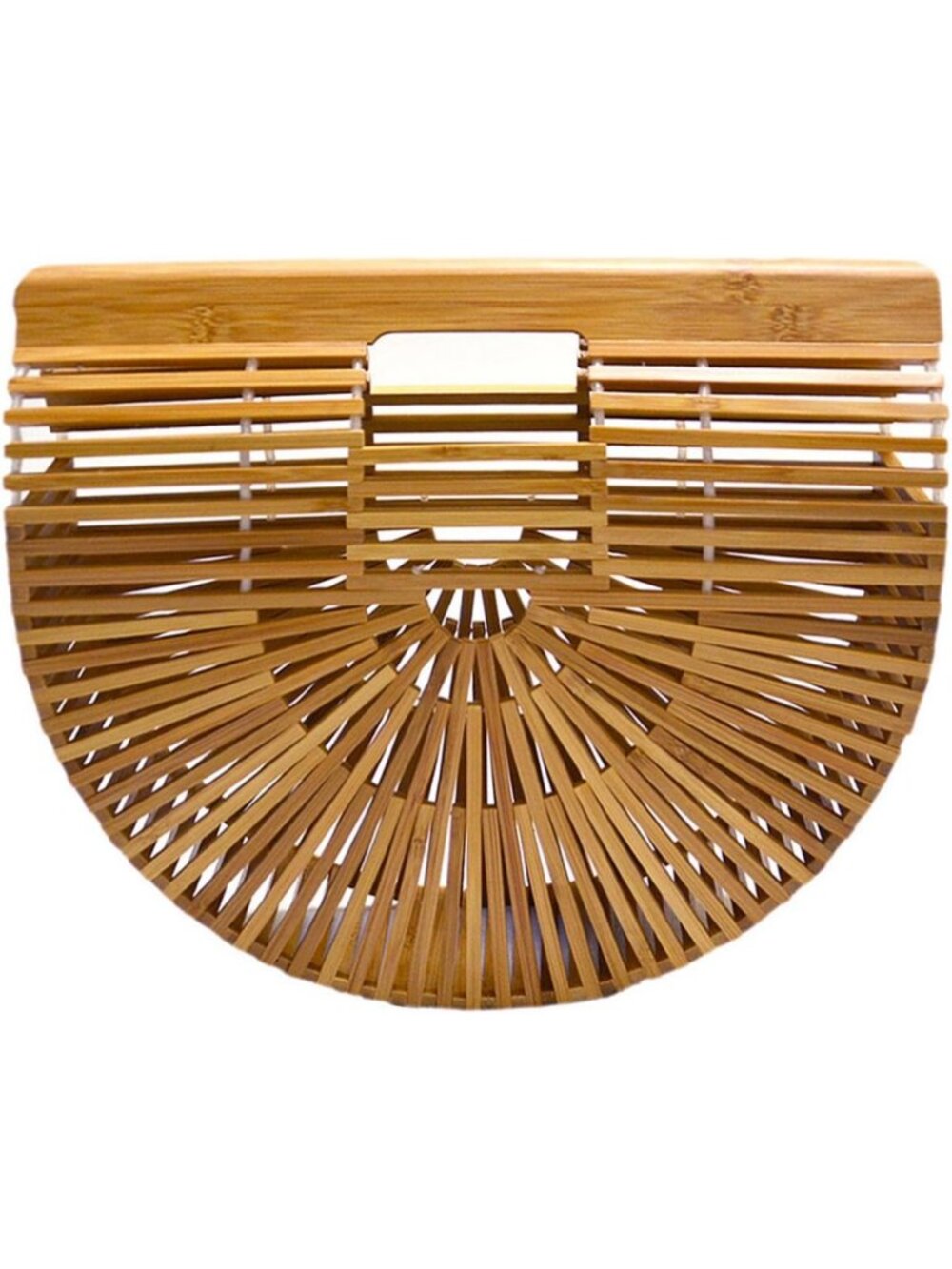 Handmade Large Bamboo Tote Bag - Stylish Straw Beach Handbag for Women